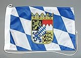 Buddel-Bini Bootsflagge Bayern 20 x 30 cm in Profiqualität Flagge Motorradflagge