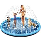 Tosekry Kinder Sprinkler Mit Antirutschfunktion, 200CM Wasserspielzeug Hund Pool, Outdoor Spiele,...