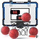 EPPO Basketballkorb für den Innenbereich für Kinder – Faltbarer Basketballkorb mit automatischer...