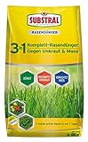 Substral 3 in 1 Komplett Rasendünger mit Unkrautvernichter und Moosvernichter, 14 kg für 400 m²,...
