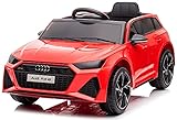 Playhouse Kinder Elektroauto Audi RS6 12V, Eva Räder,Leder Kinderauto Kinderfahrzeug der Hit...