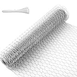 Drahtgeflecht 7 m - 40 cm hoch - Maschendrahtzaun aus Drahtgitter feinmaschig - Gitter mit 25 mm...
