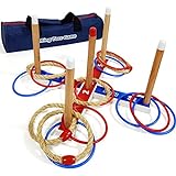 Ringwurfspiel - Ring Toss Game -Throwing Quoits Game with Carry Bag