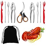 Artcome Meeresfrüchte-Werkzeug-Set – 2 Krabben-Knallbonbons, 2 Hummerschalen, 2...