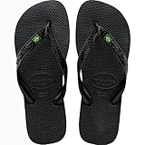 Havaianas Unisex Brasil, Black, 7.5/8