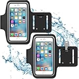COYUN 2 Stück Sportarmband Handy Mit Kopfhörer Tasche, Sport Handy Armtasche, Handyhalterung Mit,...