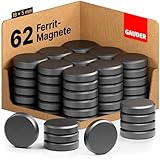 GAUDER Magnete für Magnettafel | 62x Starke Magnete für Whiteboard, Pinnwand & Kühlschrank |...