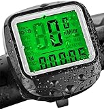 FINIBO Fahrradcomputer, Kabelgebundene Kilometerzähler TACHO für Fahrrad, 23 Funktionen...
