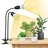 SANSI Pflanzenlampe 20W Vollspektrum Wachstumslampe, starker Griffclip fixiert, 360° Schwanenhals,...