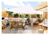 Sonnensegel, wasserdicht, rechteckig, 98 % UV-Schutz, für Terrasse, Garten, Hinterhof, Rasen...