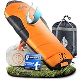 ACTIVE SPARK StarNap Schlafsack - Nie mehr kalte Füße Dank Taschenwärmer-Tasche - 3 Jahreszeiten...