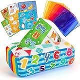 EFO SHM Baby Montessori Spielzeug Interaktive Sensorisches Kleinkind Tücherbox mit Dinosaurier...