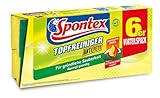 Spontex Topfreiniger Schwamm Anti-Fett 6er Pack, Reinigungsschwamm mit hoher Fettlösekraft, mit...