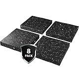 Waschmaschinen Antivibrationsmatte (8er Set) - 9x9x1cm - Anti Vibrationsdämpfer sicherer Stand für...