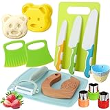 Kaisibum Kindermesser ab 3 jahre,18 Stück Kinder-Küchenmesser-Set zum Schneiden und Kochen von...