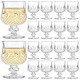 VIDETOL 18 Stück Likörgläser Bleifreies Glas, 45ml Schnapsgläser, Klares Cordial Gläser,...