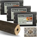 holz4home® Pini Kay Eichenbriketts 30 kg I 100% ohne Zusätze I Hochwertiges Brennholz als...