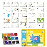 -Fingermalerei-Set – kreative Kunstwerkzeuge, Bastelbedarf, waschbares Fingerfarben-Set,...
