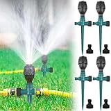 4Pcs Sprühregner,360° Automatische Bewässerung Gartensprenger,versenkt Sprinkler...