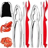 Artcome Artcom 7-teiliges Meeresfrüchte-Werkzeug-Set – 2 Krabben-Knallbonbons, 2 Hummer-Schaler,...