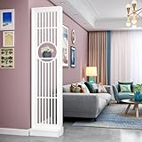 Moderne, freistehende Raumteilerwand mit Regalen, verschiebbare Sichtschutzwand für stilvolle...