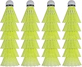 HIRALIY 24 Stück Nylon Federbälle Badminton, Batting Training High Speed Badminton Bälle Stabil...