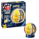 Ravensburger 3D Puzzle 11547 - Nachtlicht Puzzle-Ball Pokémon - 72 Teile - für Pokémon Fans ab 6...