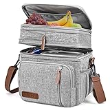 MIYCOO Kühltasche Lunchtasche fürs Männer und Frauen - Doppeldecker Lunchtasche, Mittagessen...