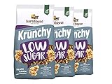 Barnhouse Krunchy Low Sugar Plain Grain, zuckerarmes Bio Hafer-Knuspermüsli aus Bayern,...