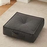 YOUGANG 15 cm extra dickes Sitzkissen, rund/quadratisch, 100 % Baumwolle, Sitzkissen für Sessel,...