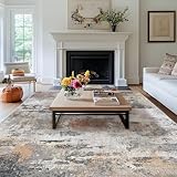 MAST DOO Teppich Wohnzimmer Waschbarer, Moderner Kurzflor Teppich Großer, Abstrakte Schlafzimmer...