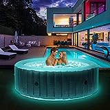 Miweba MSpa aufblasbarer Whirlpool Outdoor Starry C-ST061 | Rund ⌀ 204.0 cm - 6 Personen Spa Pool...