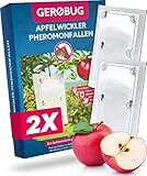 Gerobug® Apfelwickler Pheromonfalle Bio 2 Stück - Apfelmadenfalle - Vogelfreundliches...