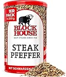 Block House Steak Pfeffer mit schwarzem Pfeffer 200g - Gewürzmischung in Restaurantqualität