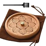 VntMQP hölzerne Lotus Räucherstäbchen Brenner Portable Set mit Räucherstäbchen Brenner Tasche...