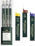 Faber-Castell 136030 - 3er Set Druckbleistifte TK-FINE 9760, Minenstärken: 0,35 mm; 0,5 mm + 0,7...
