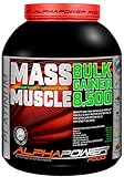 ALPHAPOWER FOOD Maas - Whey, Muscle Weight Gainer I Mega, Muskelmasse & Muskelaufbau - Protein -...