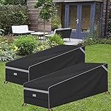 Abdeckung Gartenliege Schutzhülle für Sonnenliege, Namotu 2 Pack Schutzhülle für Sun Lounger...