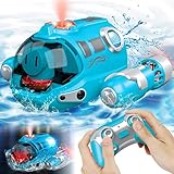 Ferngesteuertes Boot für Kinder RC Boot 2,4 GHz Pool Spielzeug Kinder mit Sprüh-/ Lichtfunktion/...