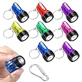 Mini LED Taschenlampe Mini Taschenlampe Schlüsselanhänger 8 Stück LED Schlüsselanhänger...