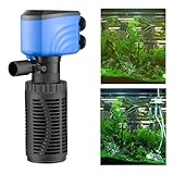 Aquarium-Wasserfilter, Sauerstoffversorgung, leistungsstarke Teichpumpe, interne...