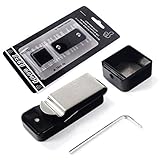 CUESOUL Billard Snooker Pool Billard Queue Magnetische Kreidehalter mit Gürtelclip (Schwarz)