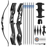 NorthSpoor Take Down Recurvebogen 30lbs 54inch,Anfängerbogen für Erwachsene und Jugendliche im...