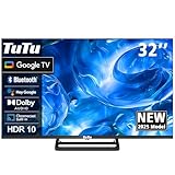 TuTu TUG32HQ1C Smart TV 32 Zoll (80 cm) Google TV, LED HD Fernseher mit WLAN, Bluetooth, App Store,...