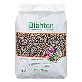 HanseGrand Blähton 20 L Tongranulat Beutel Hydrokultursubstrat Pflanzkästen Kübel Pflanztöpfe...