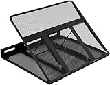Amazon Basics Belüfteter, verstellbarer, ergonomischer Laptopständer, passend für ein Notebook...