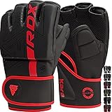 RDX Profi MMA Handschuhe Training, Kara Maya Hide Leder, Sparring Grappling Kampfsport Kickboxen...