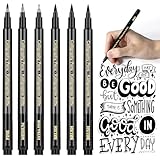 APOGO Kalligraphie Stift Handlettering Stifte Kaligraphiestifte set 6 Calligraphie Stifte Lettering...