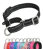 YUDOTE Reflektierende Martingale Hundehalsbänder,ausbruchsicheres Anti-Zug-Trainingshalsband mit...