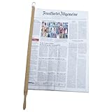 BigDean Zeitungshalter Primus mit Einspannlänge 60cm Buche Natur
